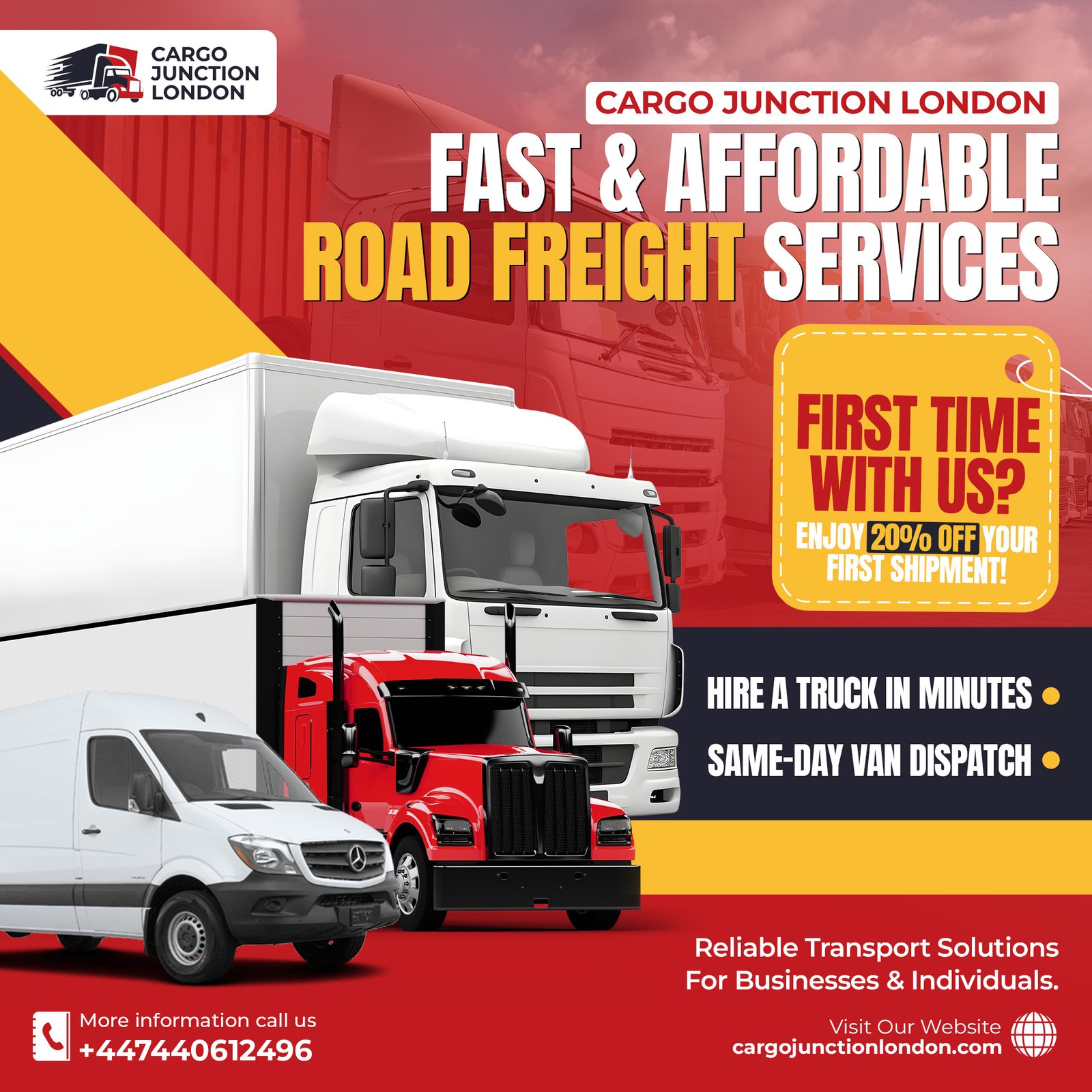 Fast and affordable road freight services — Cargo Junction London